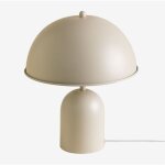 Sklum - lampe de table en métal haile tapioca beige Sklum - lampe de table en métal haile tapioca beige