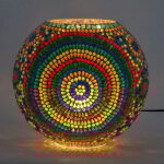 Signes grimalt - lampe de table en mosaïque de style indien, décoration de la maison Signes grimalt - lampe de table en mosaïque de style indien, décoration de la maison