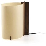 Lampe de table en noyer cata avec interrupteur 20326