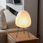 Lampe de table en papier xuan, abat - jour pour table de chevet ou bureau, culot e27, 3000 - 6000k, d�coration ...