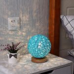 Lampe de table de rotin lampe de chevet d�corative pour chambre salon table de chevet table de bout salle ...