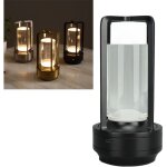 Lampe de table sans fil 3 couleurs, variateur continu, lampe de table led, lampe tactile rechargeable, ...