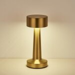 Lampe de table sans fil usb rechargeable, 3 couleurs luminosit�, tactile dimmable m�tallique led pour ...