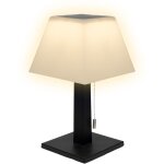 Spetebo - lampe de table solaire 28 cm - led blanc chaud - avec tirette / dimmable