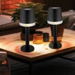 Lampe de table solaire led, lampe d'extrieur, lampe de terrasse, lampe de jardin, plastique transparent ...