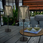 Lampe de table solaire  led jardin lampe de table solaire pour extrieur balcon lampe de table solaire ...