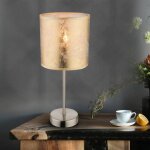 Etc - shop - lampe de table textile doré lampe d'appoint abat - jour en tissu lampe de chevet doré, métal ... Etc - shop - lampe de table textile doré lampe d'appoint abat - jour en tissu lampe de chevet doré, métal ...