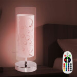 Lampe de table en verre blanc lampe de chevet chambre lampe de table abat - jour en verre, motif bulles ... Lampe de table en verre blanc lampe de chevet chambre lampe de table abat - jour en verre, motif bulles ...