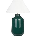 Beliani - lampe de table verte en c�ramique 57 cm abat - jour en c�ne eclairage ambiant careta