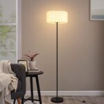 Lampe de table vintage lampe de sol salon - lampe de sol abat - jour en papier blanc lampe de salon culot ...