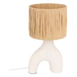 Atmosphera - lampe � poser tania c�ramique blanc h47cm cr�ateur d'int�rieur