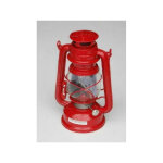 Outils et nature - lampe temp�te � huile rouge
