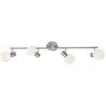 Lampe tiara spot tube 4 - fl fer / blanc 4x d45, e14, 40w, adapt� aux lampes � suspension (non inclus) ...