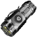 Lampe torche haute puissance ultra - lumineuse � longue port�e, mini canon en acier portable, multifonctionnel ...