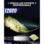 Lampe torche led ultra puissante, 10000 lumens rechargeable, ip67 �tanche lampe tactique, p70 torches ...