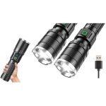 Lampe torche led ultra puissante rechargeable, 3 pi�ces 10000 lumens lampe de poche, 2000mah lampe torche ...
