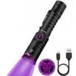 Lampe torche led uv sv103 15 w 395 nm rechargeable usb c, d�tecteur d'urine � lumi�re noire uv woods ...