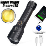 Litzee - lampe torche led xhp100 rechargeable de 12000 lumens, superpuissance, lampe de poche tactique ... Litzee - lampe torche led xhp100 rechargeable de 12000 lumens, superpuissance, lampe de poche tactique ...
