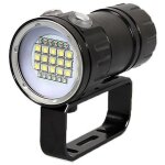 Lampe torche - lampe de plong�e, 180w 18000 lumen underwater 80m lights lampe torche de plong�e �tanche ...