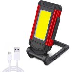 Lampe de travail rechargeable puissante, baladeuse led lampe atelier avec base magn�tique, lampe torche ...