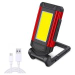 Lampe de travail rechargeable puissante, baladeuse led lampe atelier avec base magn�tique, lampe torche ...