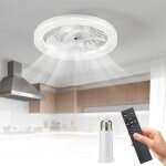 Lampe ventilateur plafond, luminaire ventilateur plafonnier, lustre silencieux silencieux avec lumiere ...