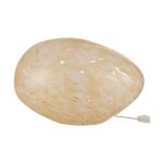 Paris prix - lampe  poser en verre 'mlissa' 24cm beige