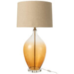 Lampe � poser en verre  sharlene  85cm ambre