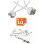 Lot de 10 douilles culot gu5. 3 (mr16) pour ampoule halog�ne ou led