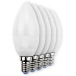 Lot de 3 ampoules led bougie e14 6w 480 lumens blanc chaud