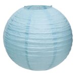 Lanterne boule japonaise oya 35cm bleu