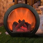 Lanterne de chemine led faux feu flamme lumire bche usb charge / fonctionne sur batterie, ornement ...