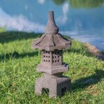 Wanda collection - lanterne japonaise toro en pierre de lave 55cm Wanda collection - lanterne japonaise toro en pierre de lave 55cm