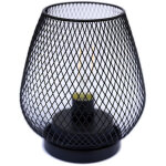 Lanterne led en forme de cage en m�tal aliment�e par piles avec led id�ale pour les mariages, les f�tes, ...