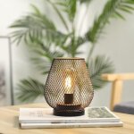 Lanterne led en forme de cage en m�tal aliment�e par piles avec led id�ale pour les mariages, les f�tes, ...