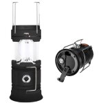 Lanterne led rechargeable solaire / usb, lampe camping puissante, 2 modes lanterne de jardin portable, ...