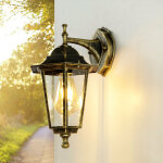 Licht - erlebnisse - lanterne murale d'ext�rieur paris de couleur or antique au design �l�gant en style ...