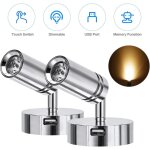 Lanterne portative, plafonnier spot 12v led liseuse, 3w led int�rieur lumi�re r�glable interrupteur tactile ...