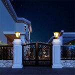 Lanterne solaire connect�e � poser rgbw ip54 - pack de 4 - silumen