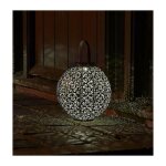Lanterne solaire damaskus en metal ajoure