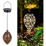 Lanterne solaire décorative en métal pour extérieur arbre patio Lanterne solaire décorative en métal pour extérieur arbre patio