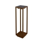 Lanterne solaire domestique led � piles 2, 2 w, ip54 corten zafferano