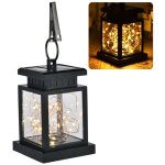 Lanterne solaire d'ext�rieur � led, lampe de table suspendue avec clip, pour jardin, patio, d�coration ...