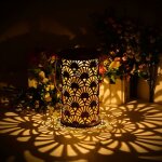 Lanterne solaire pour l'extrieur, lanterne solaire en mtal pour l'extrieur pour la dcoration de jardin, ...