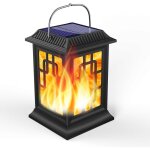 Lanterne solaire  flamme d'extrieur, lanterne solaire suspendue