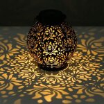 Lanterne solaire, lampe solaire led d'ext�rieur �tanche pour jardin, lanterne d�corative � suspendre ...