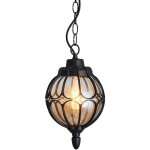 Lanterne suspension extrieure, impermable plafonnier suspendu avec globe en verre, postmoderne lamping ...