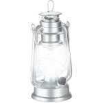 Lanterne temp�te led, lampe retro comme d�coration de fen�tre ou lampe jardin, � piles, argent�e - relaxdays ...
