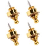 4pcs boutons de verrouillage de sangle de guitare or boutons de sangle de guitare  dclenchement rapide ...