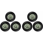 6 - pack hygrom�tre thermom�tre num�rique lcd moniteur humidim�tre jauge pour humidificateurs d�shumidificateu ...